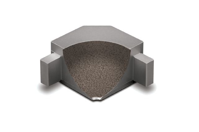 DILEX-AHKA Inside Corner 90° with 3/8" Radius Anodized Aluminum Light Anthracite