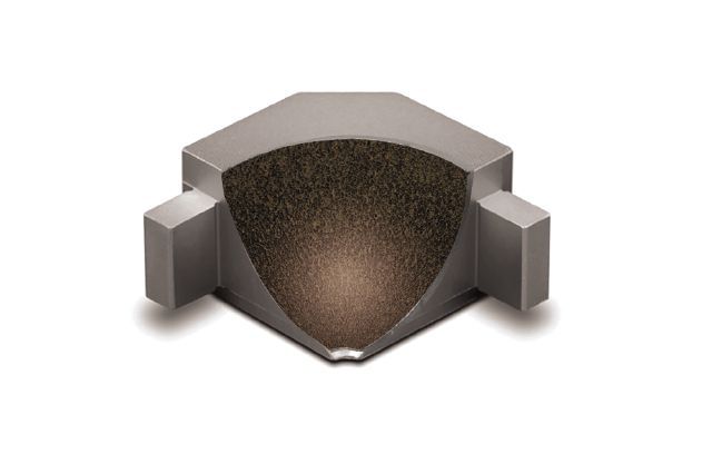 DILEX-AHKA Inside Corner 90° with 3/8" Radius Anodized Aluminum Bronze