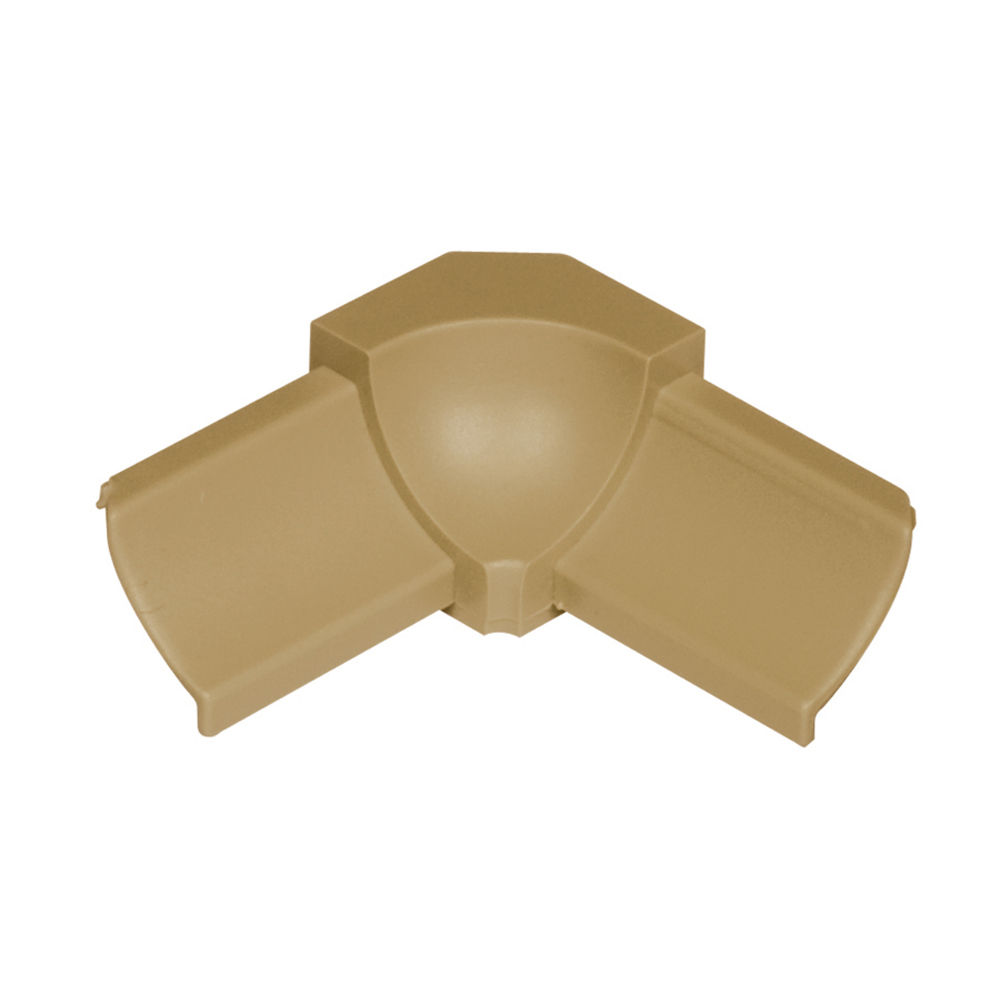 DILEX-PHK Inside Corner 90° with 3/8" Radius PVC Plastic Light Beige