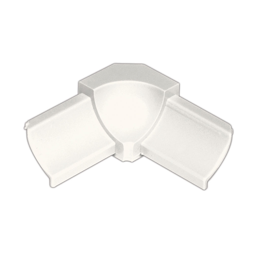 DILEX-PHK Inside Corner 90° with 3/8" Radius PVC Plastic White