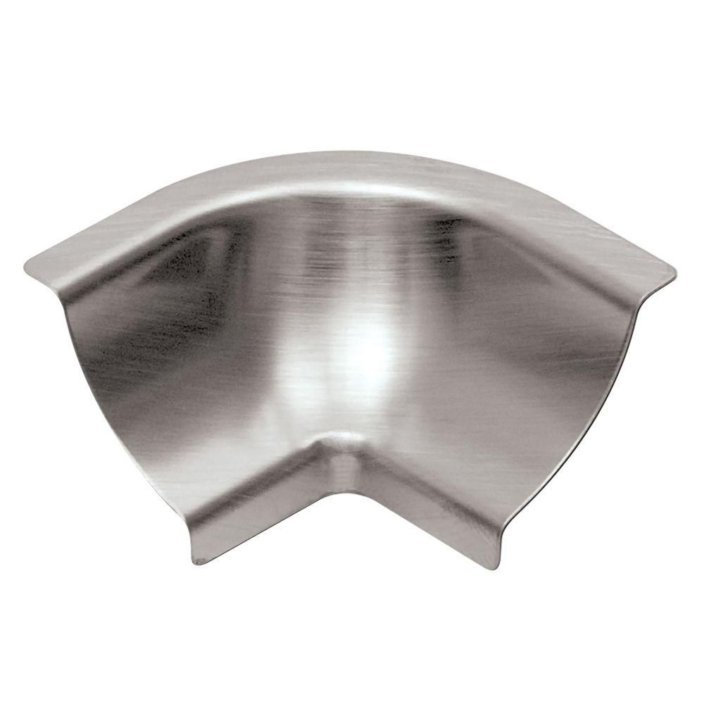 DILEX-HKU Inside Corner 90° with 3/8" radius Brushed Stainless Steel (V4)