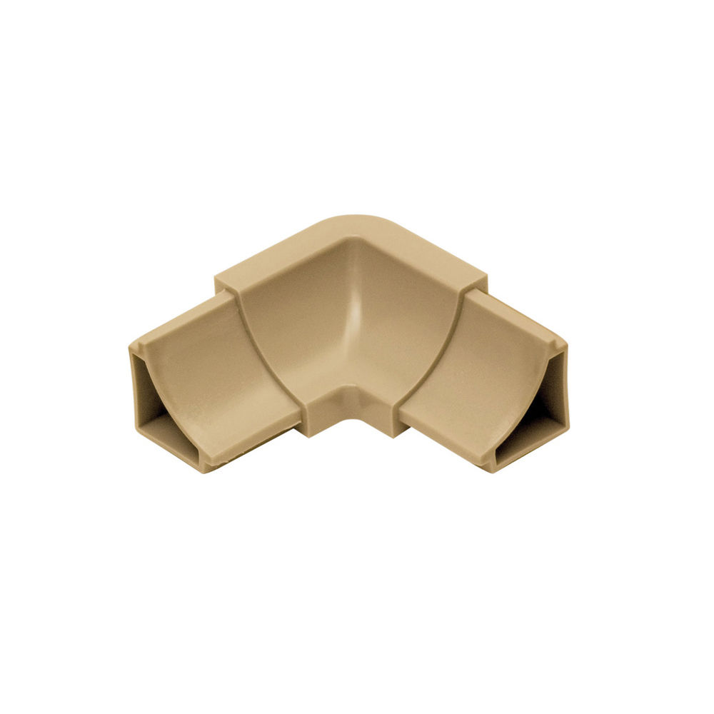 DILEX-HKW Inside Corner 90° 2-Way with 11/16" Radius PVC Plastic Light Beige