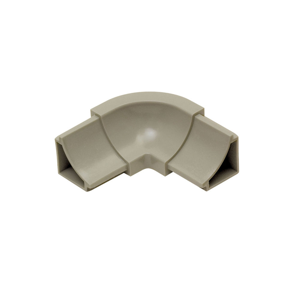 DILEX-HKW Inside Corner 90° 3-Way with 11/16" Radius PVC Plastic Grey