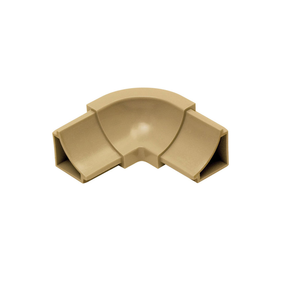 DILEX-HKW Inside Corner 90° 3-Way with 11/16" Radius PVC Plastic Light Beige