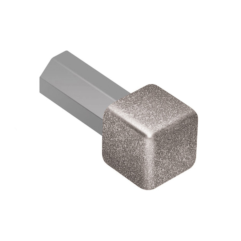 RONDEC Inside Corner 90° Aluminum Stone Grey 5/16" (8 mm)