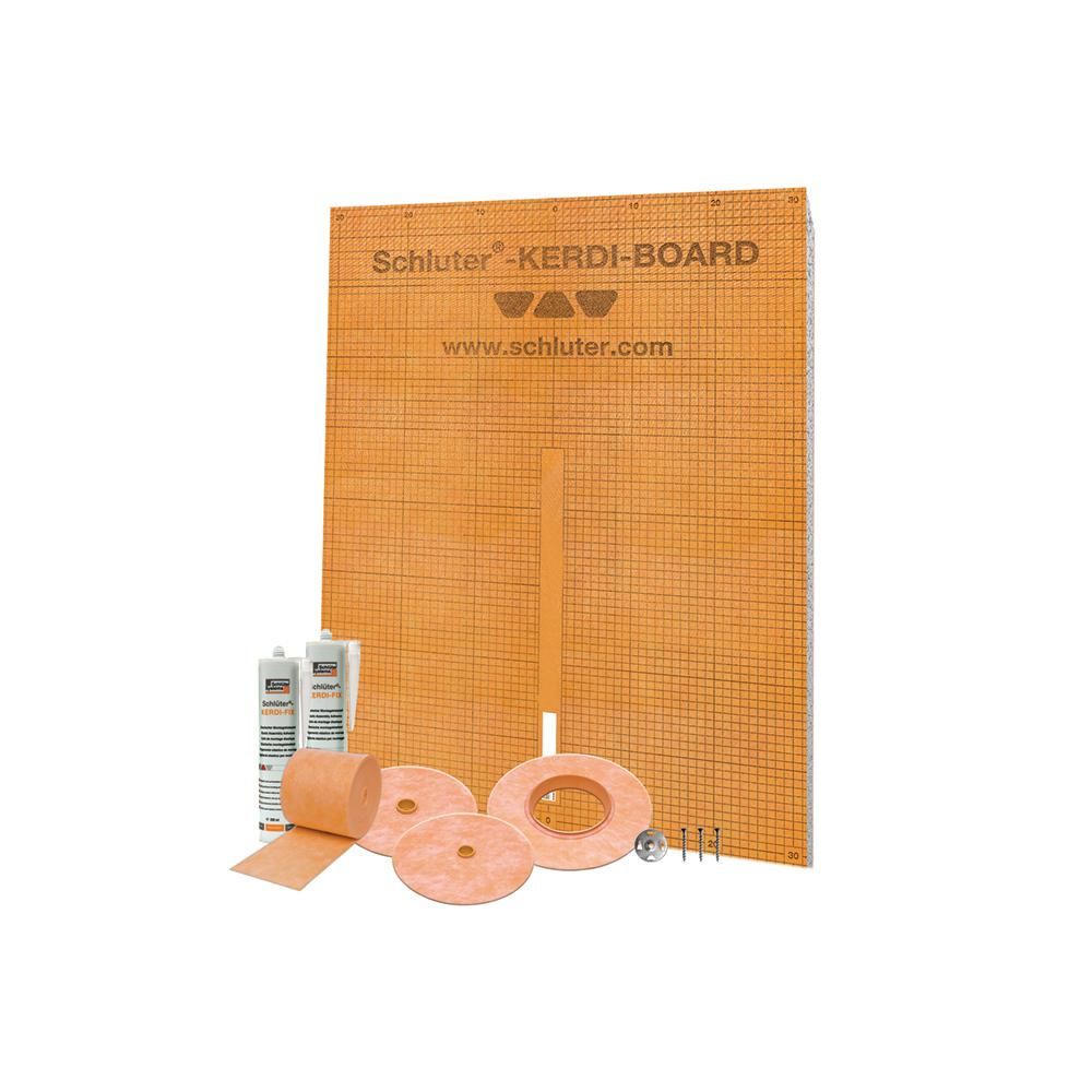 KERDI-BOARD-KIT Complete Bathtub and Shower Base Surround Kit