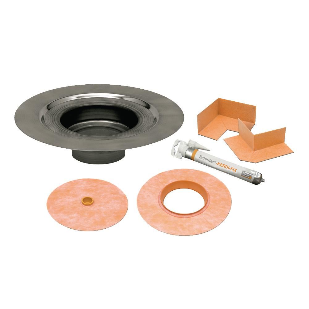 KERDI-DRAIN Ensemble de bride sans collet Acier inoxydable (V2) 2"