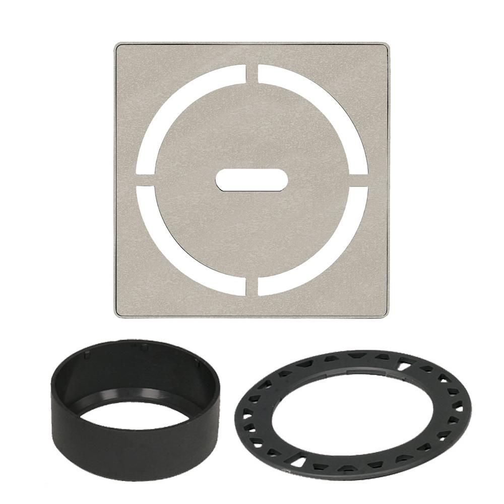KERDI-DRAIN Square Grate Kit Pure Stainless Steel (V2) Greige 4"