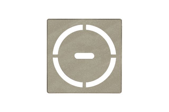 KERDI-DRAIN Ensemble de grille carrée Pure Acier inoxydable (V2) Crème 4"