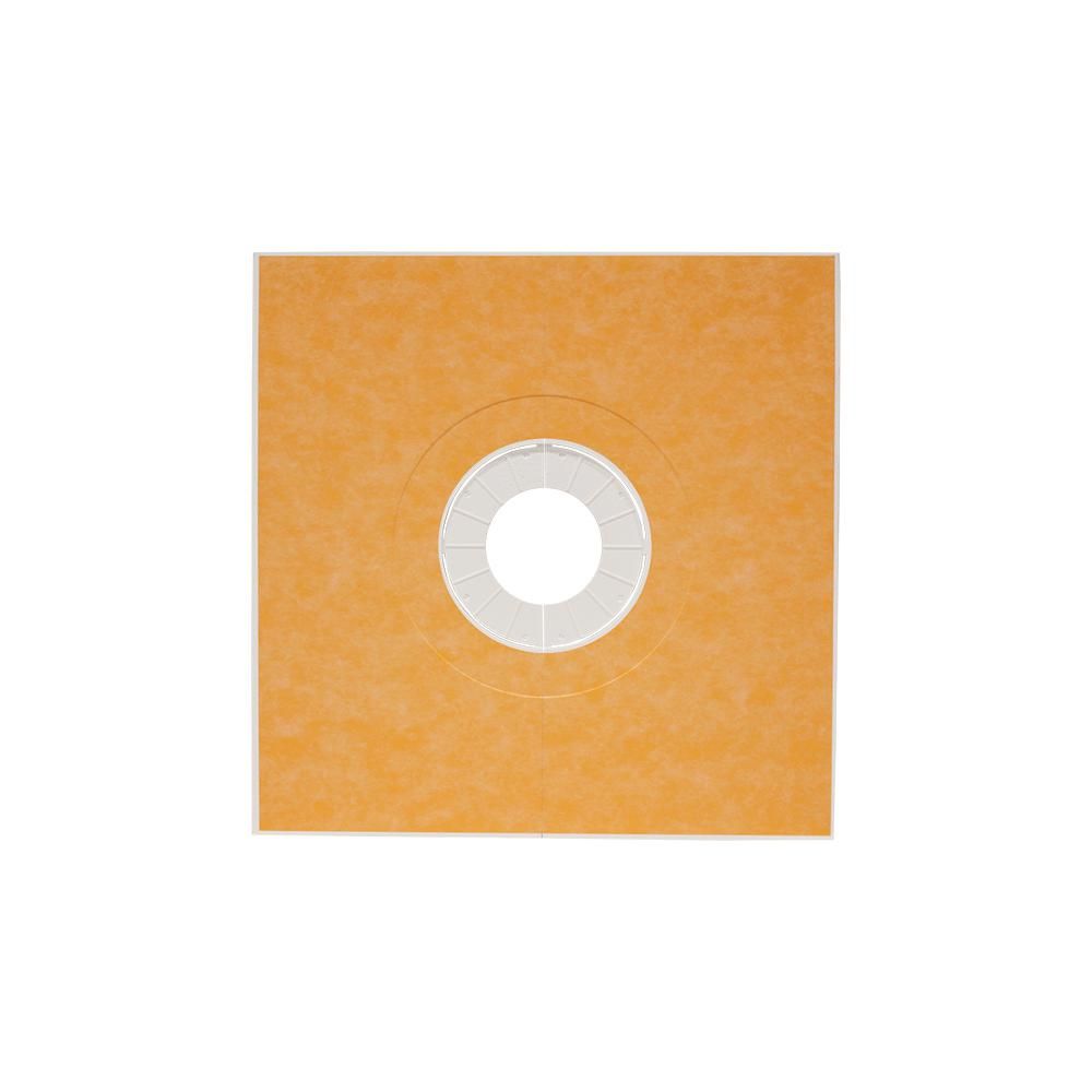 KERDI-SHOWER-TT Base de douche préfabriquée en pente avec position de sortie centrée 38" x 38"