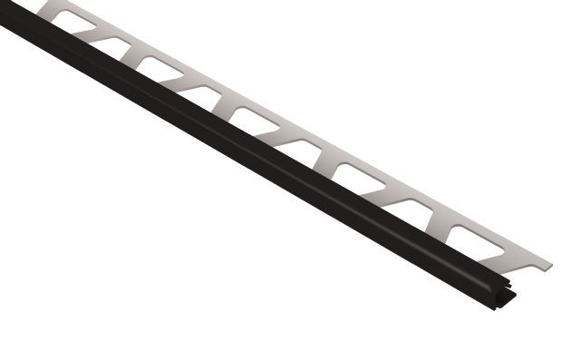 QUADEC Square Edge Trim Anodized Aluminum Black 1/2" (12.5 mm) x 8' 2-1/2"