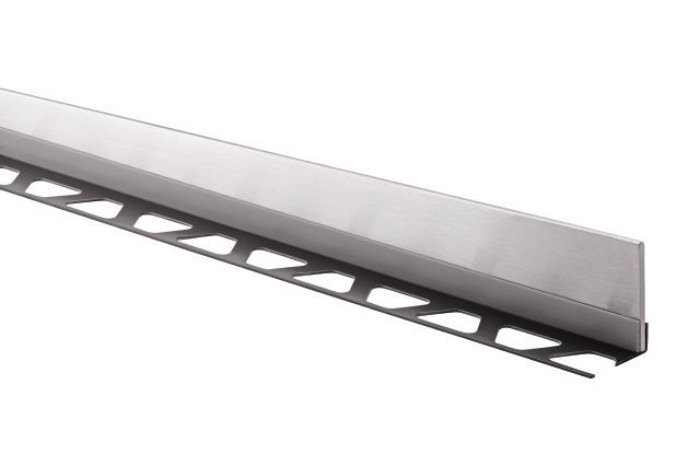 SHOWERPROFILE-SB Profilé incliné en 2 parties Acier inoxydable (V2) brossé 3/8" (10 mm) x 78-3/4"
