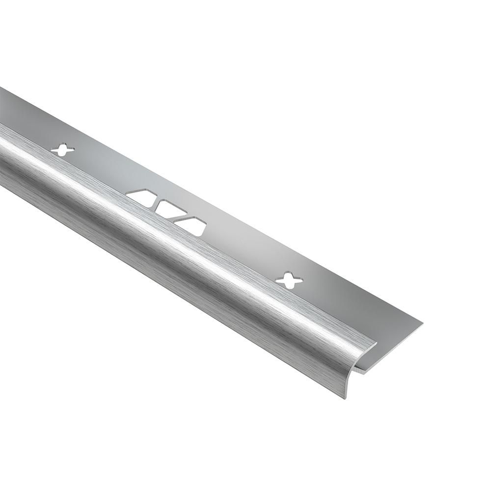 VINPRO-RO Bullnose Anodized Aluminum Brushed Chrome 5/32" (4 mm) x 8' 2-1/2"