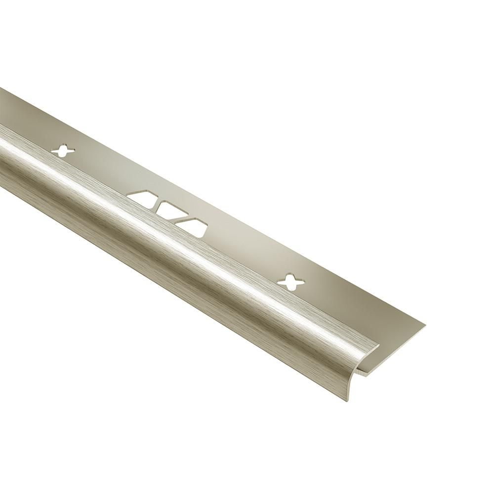 VINPRO-RO Bullnose Anodized Aluminum Brushed Nickel 5/32" (4 mm) x 8' 2-1/2"