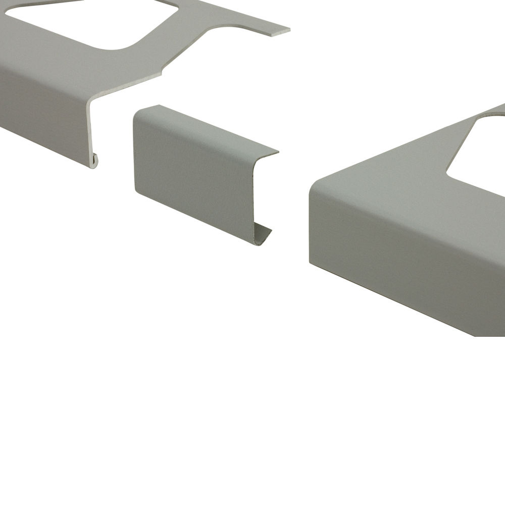 BARA-RW Connector for Balcony Edging Profile Aluminum Classic Grey 1-9/16" (40 mm)