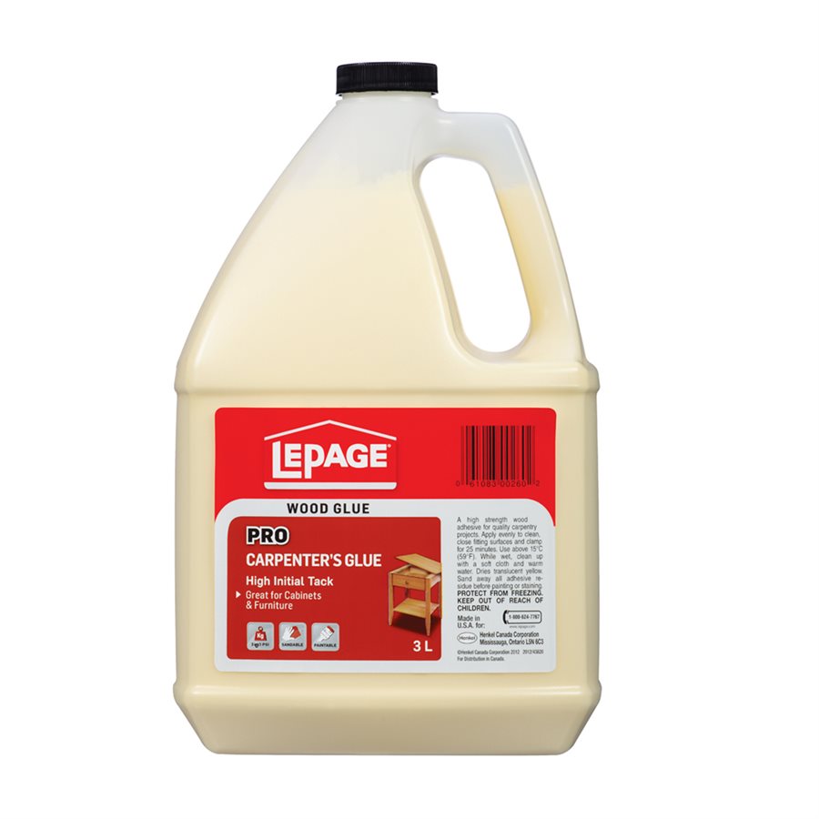 Lepage Carpenter's Glue Refill Bottle - 3 L
