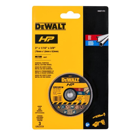 Wheel A60T 3" x 1/16" (Pack of 3)