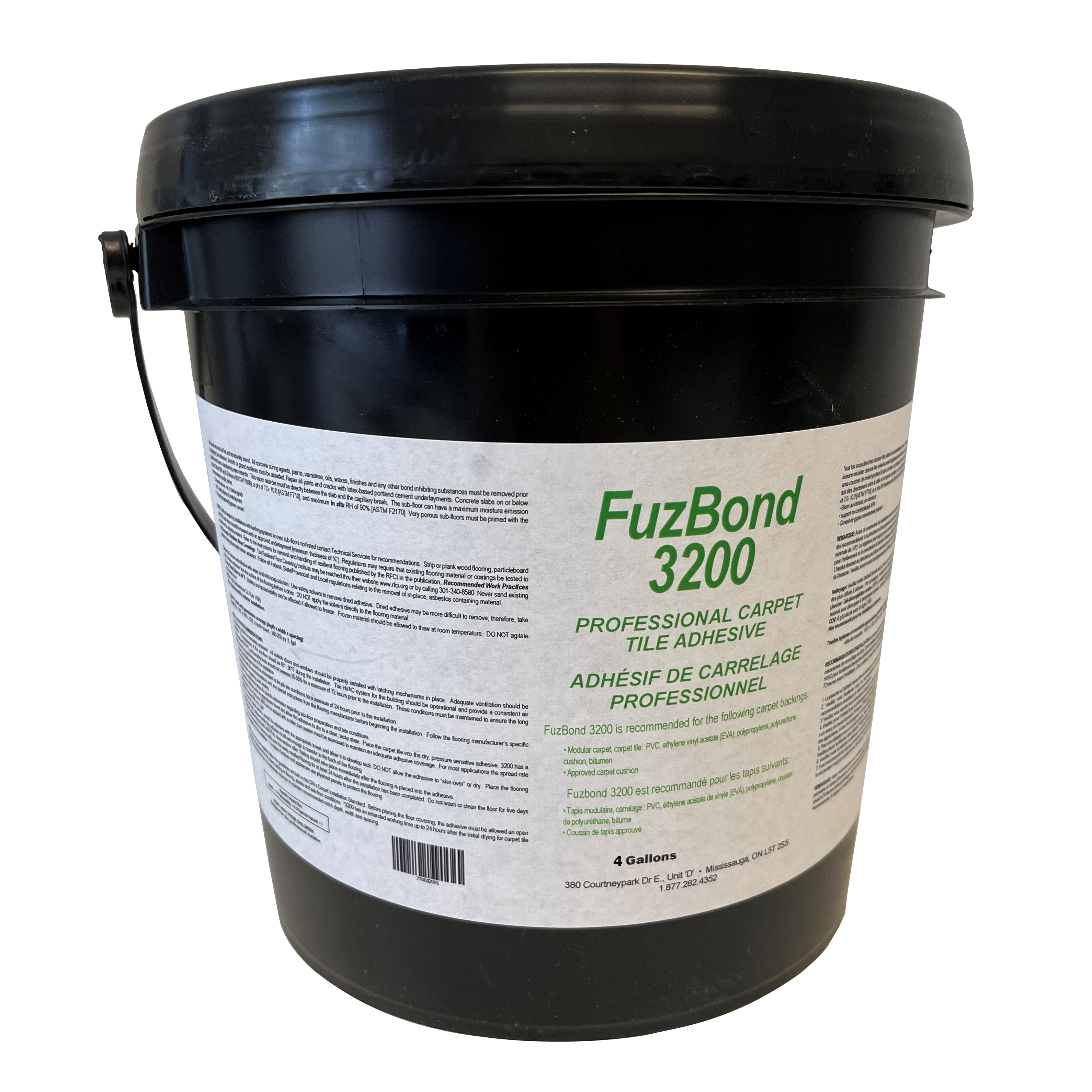 Carpet Tiles Adhesive FuzBond 4 gal