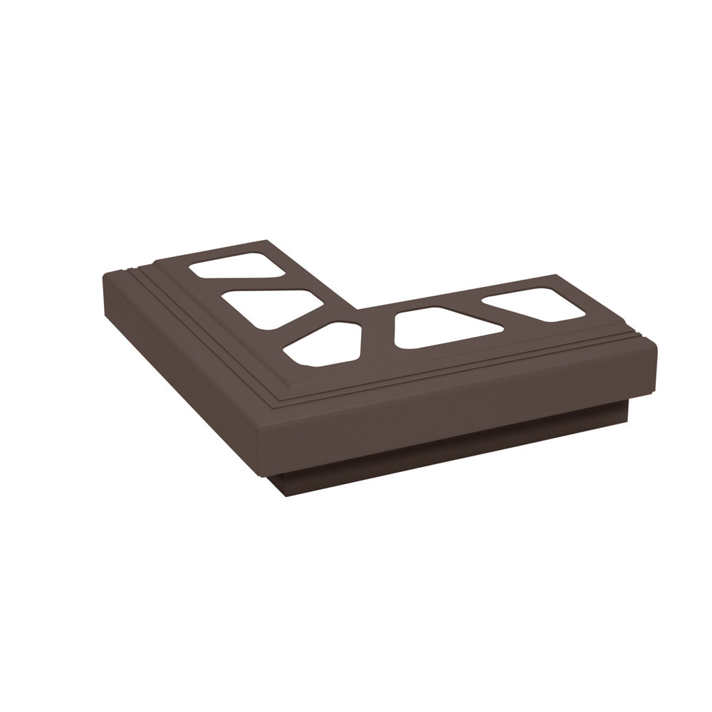 BARA-RAK Outside Corner 90° for Balcony Edging Profiles Aluminum Black Brown