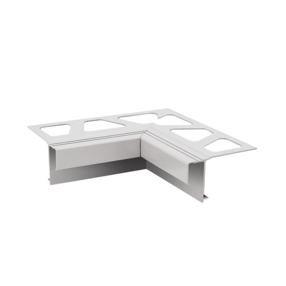 BARA-RAK Inside Corner 90° for Balcony Edging Profile Aluminum Bright White