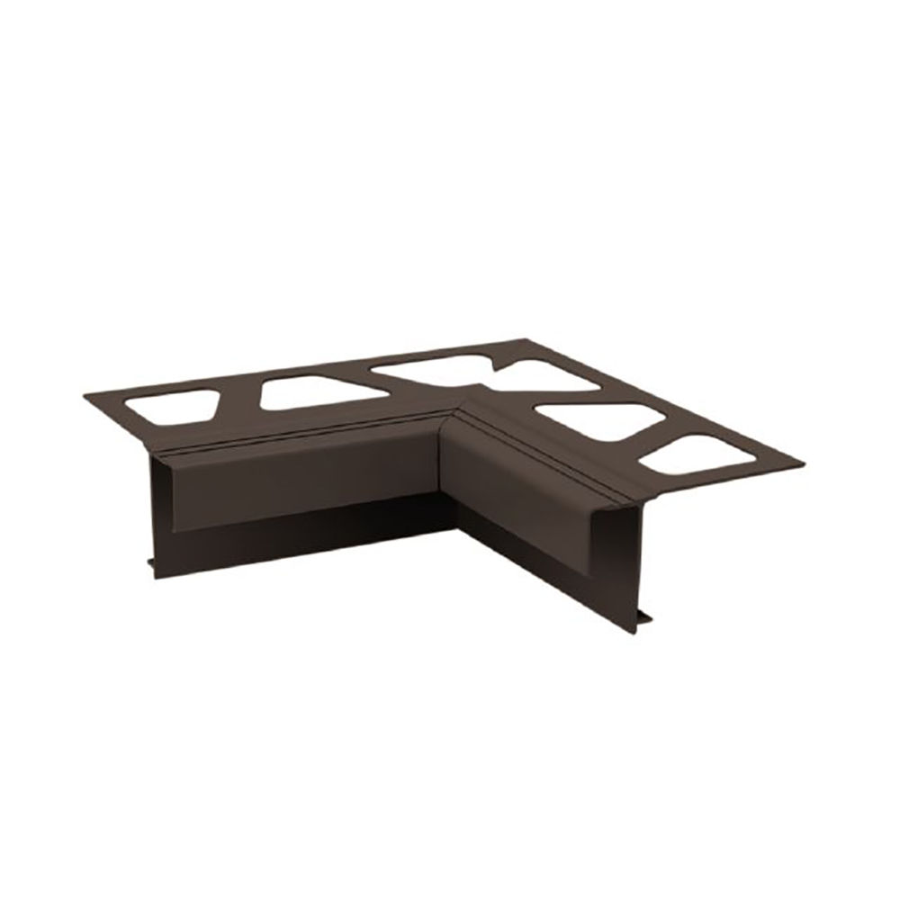 BARA-RAK Inside Corner 90° for Balcony Edging Profile Aluminum Black Brown