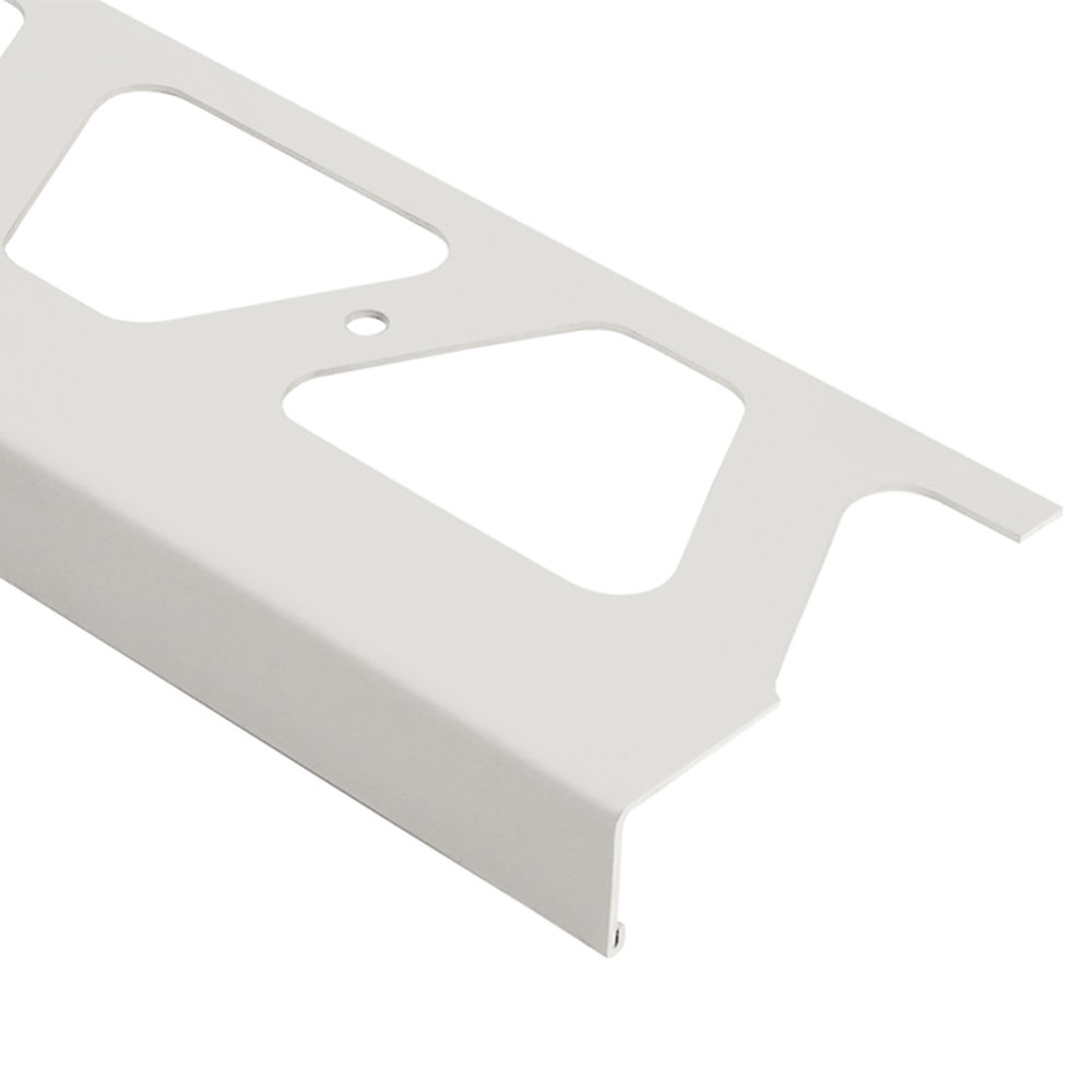 BARA-RW Balcony Edging Profile Aluminum Bright White 3-3/4" (95 mm) x 8' 2-1/2"