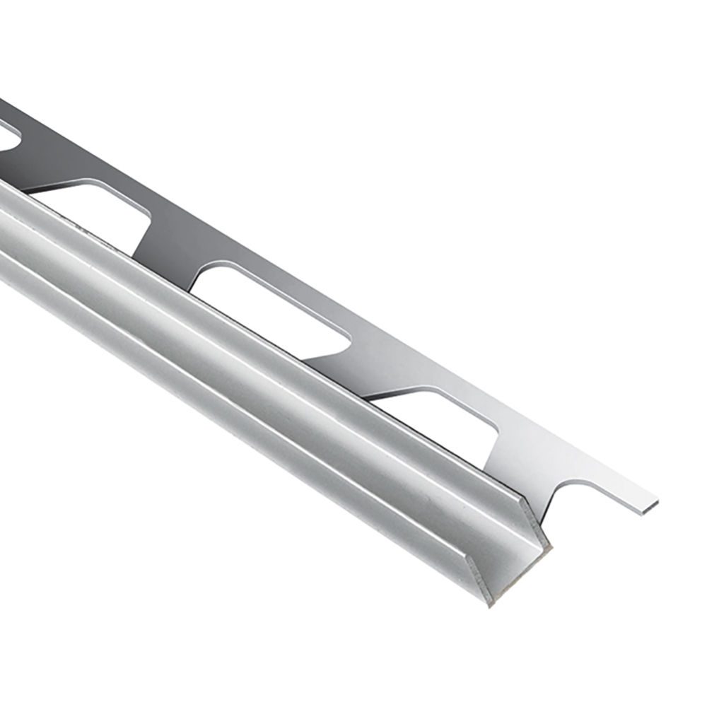 DECO-SG Decorative Edge-Protection Shadow Gap Anodized Aluminum Bright Chrome 1/2" (12.5 mm) x 15/32" x 8' 2-1/2"