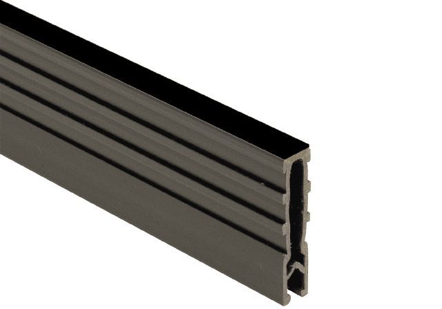 DILEX-MP Screed Expansion Profile PVC Plastic Black 1-3/8" (35 mm) x 5/16" x 8' 2-1/2"