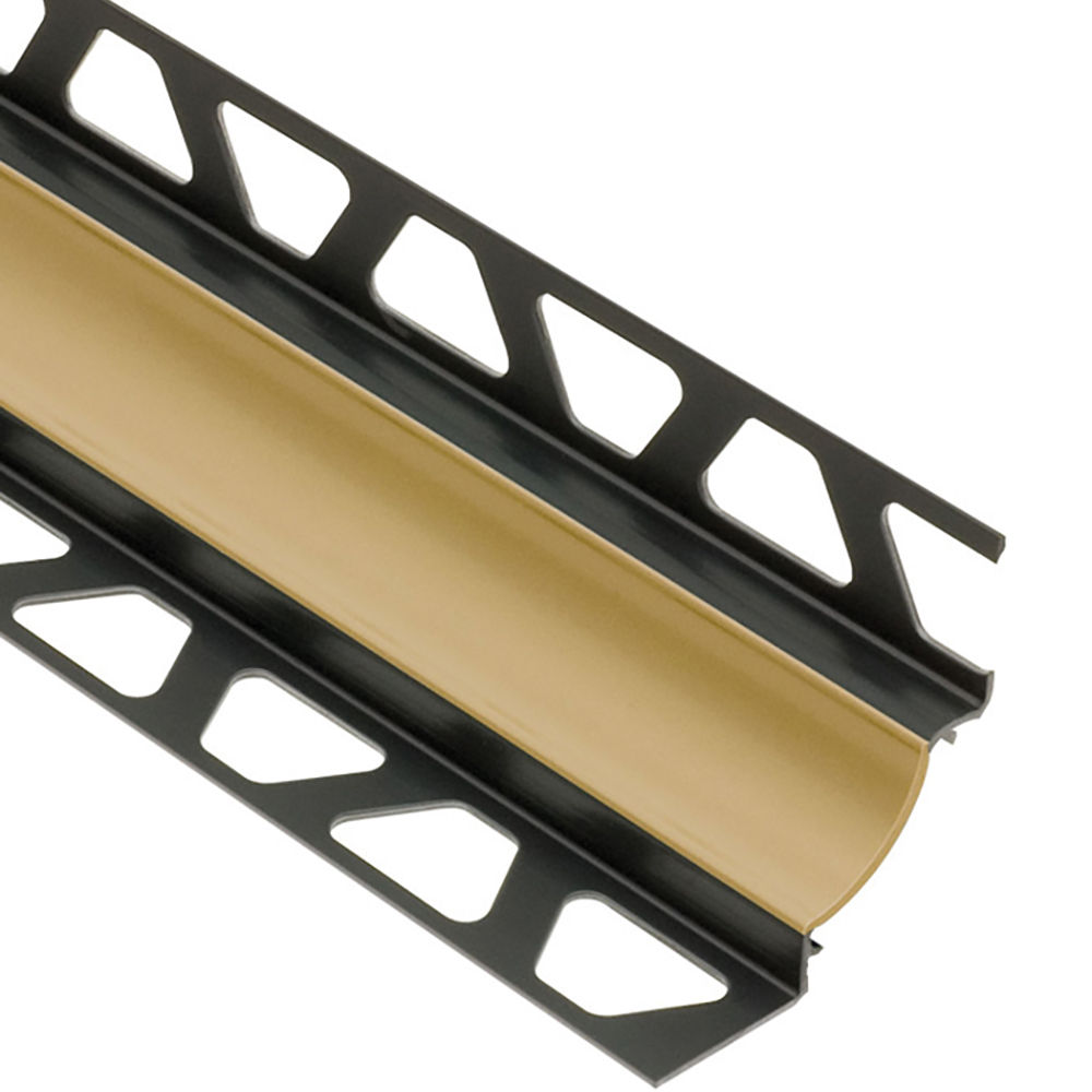 DILEX-HKW Cove-Shaped Profile with 11/16" Radius PVC Plastic Light Beige 7/16" (11 mm) x 7/16" x 8' 2-1/2"