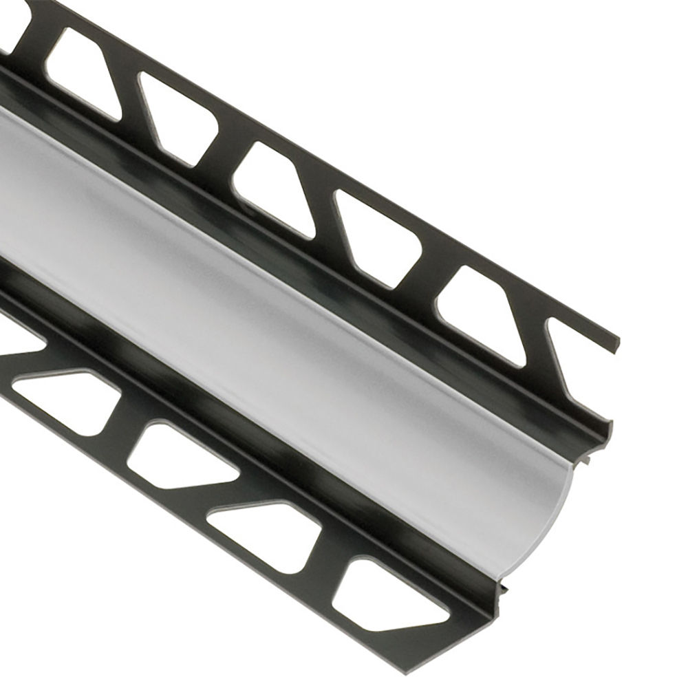 DILEX-HKW Cove-Shaped Profile with 11/16" Radius PVC Plastic Classic Grey 11/32" (9 mm) x 11/32" x 8' 2-1/2"