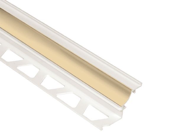 DILEX-PHK Profilé à gorge avec un radius de 3/8" Plastique PVC Bahamas 1/2" (12.5 mm) x 8' 2-1/2"