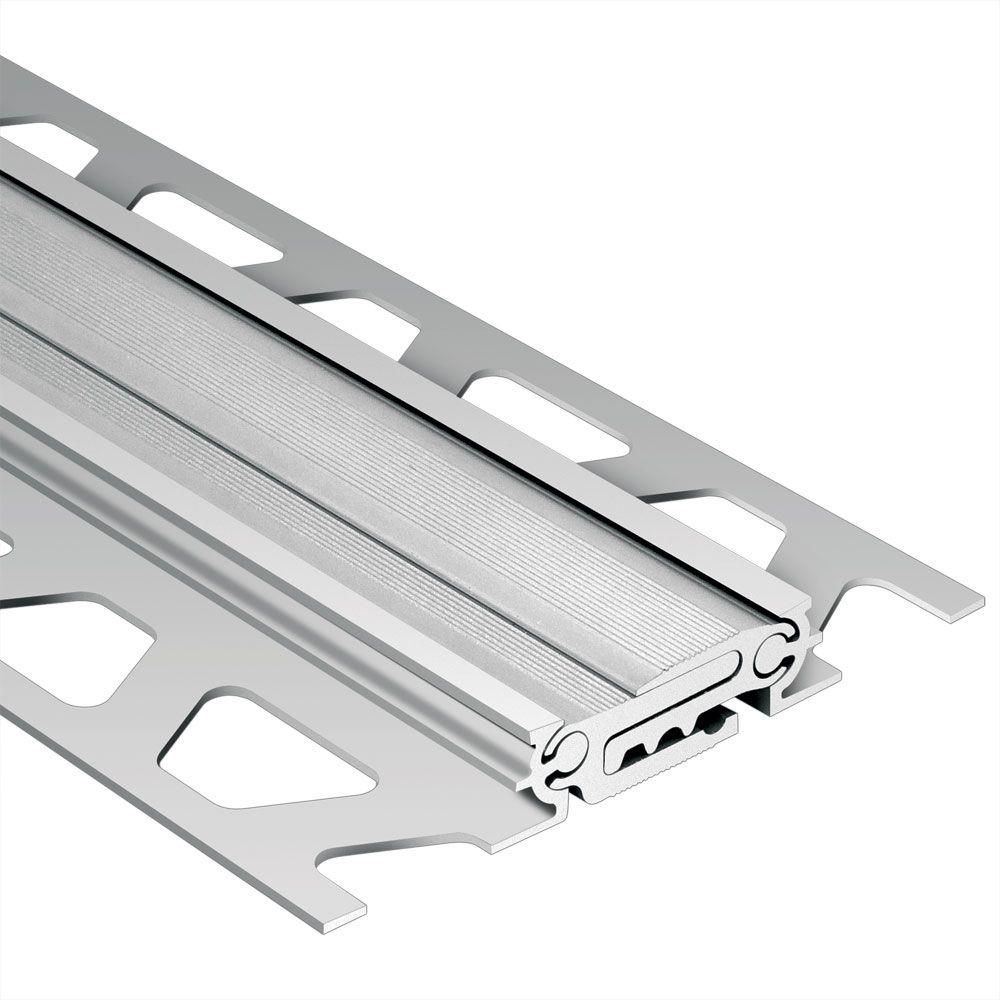 DILEX-BT Heavy-Duty Expansion Joint Profile with Telescopic Center Anodized Aluminum Matte 3/8" (10 mm) x 8' 2-1/2"