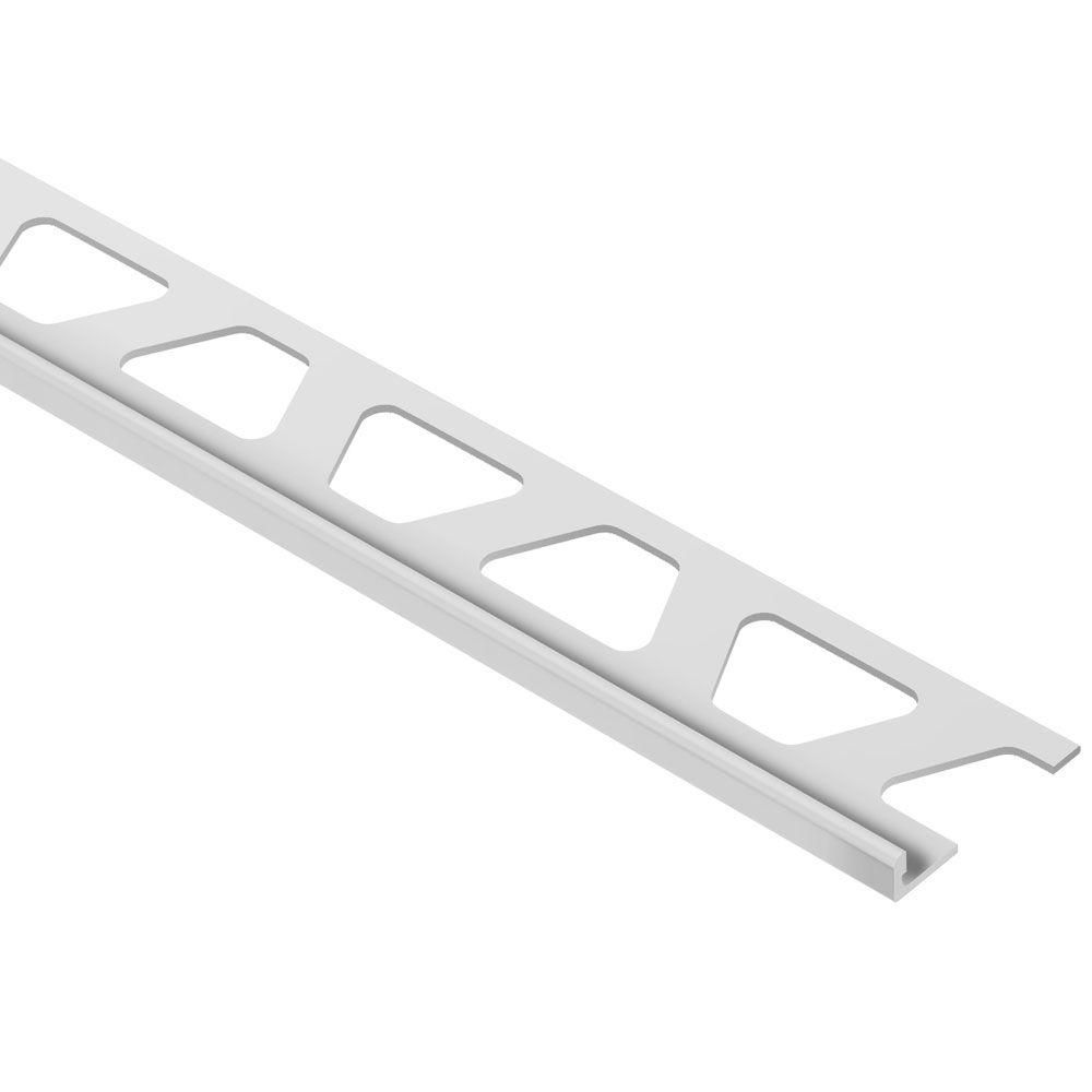 SCHIENE Wall Edge Profile with Minimum Reveal Aluminum Light Grey 1/8" (3 mm) x 8' 2-1/2"