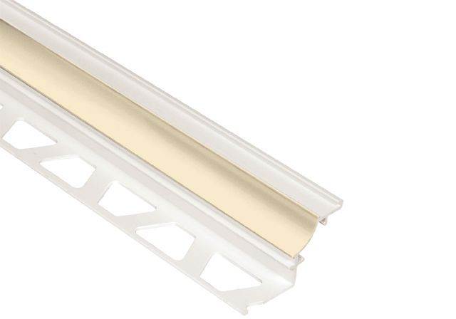 DILEX-PHK Profilé à gorge avec un radius de 3/8" Plastique PVC Sable 1/2" (12.5 mm) x 8' 2-1/2"