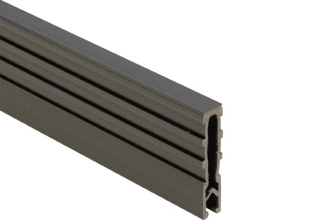 DILEX-MP Screed Expansion Profile PVC Plastic Grey 1-3/8" (35 mm) x 5/16" x 8' 2-1/2"