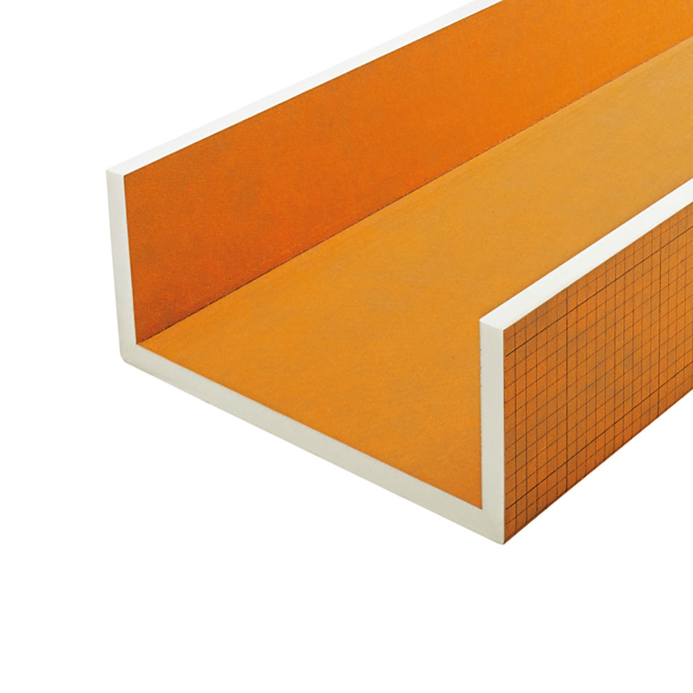 KERDI-BOARD-U Panneau en forme de U avec un replis de 7-7/8" 3/4" x 24-1/2" x 96"