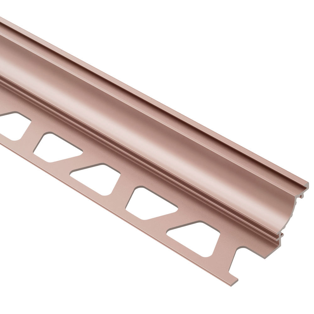 DILEX-AHK Cove-Shaped Profile with 3/8" Radius Aluminum Anodized Matte Copper 3/8" (10 mm) x 8' 2-1/2"
