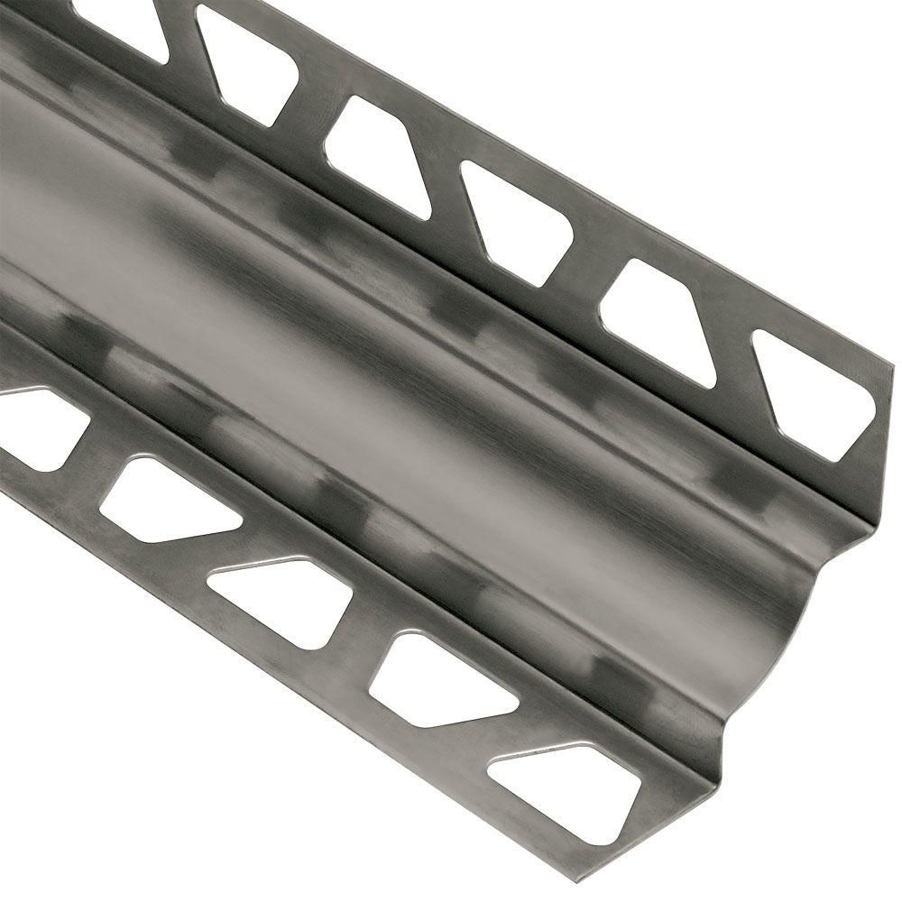 DILEX-EHK Cove-Shaped Profile with 23/32" Radius Stainless Steel (V2) 9/32" (7 mm) x 9/32" x 8' 2-1/2"
