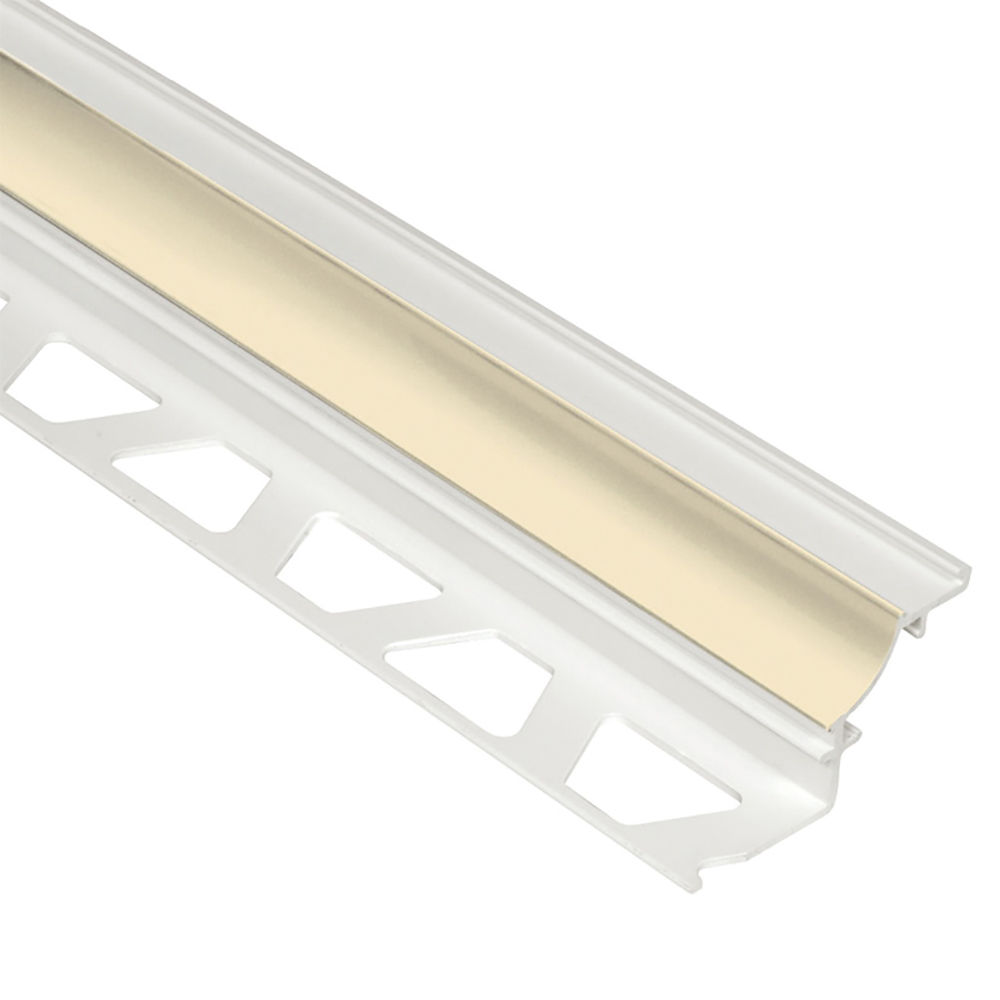 DILEX-PHK Profilé à gorge avec un radius de 3/8" Plastique PVC Sable 3/8" (10 mm) x 8' 2-1/2"