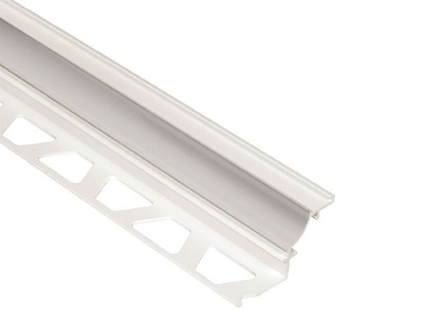 DILEX-PHK Profilé à gorge avec un radius de 3/8" Plastique PVC Gris classique 5/16" (8 mm) x 8' 2-1/2"