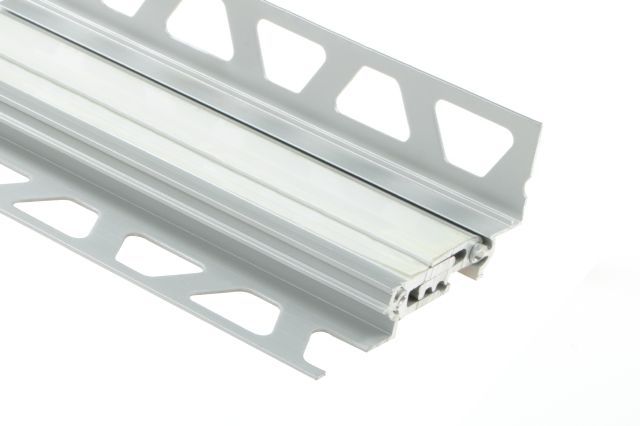 DILEX-BTO Expansion Joint Profile for Bridging Joints Anodized Aluminum Matte 1/2" x 9/16" (15 mm) x 8' 2-1/2"