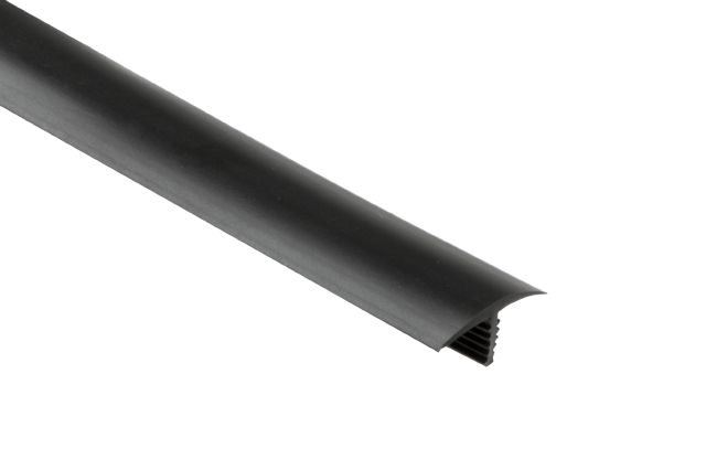 SHOWERPROFILE-WSC Semi-Circular Lip PVC Black 8' 2-1/2"