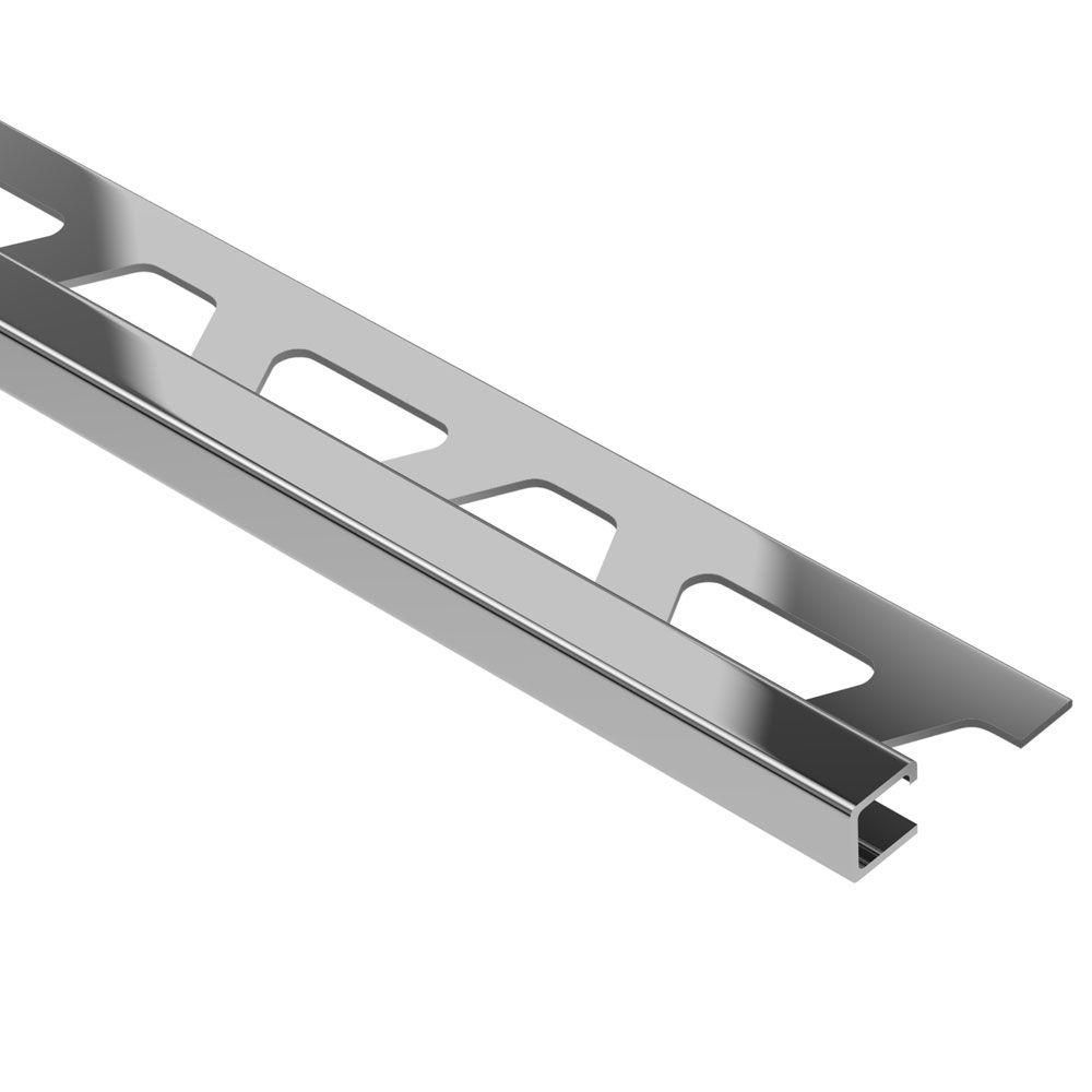 QUADEC Square Edge Trim Stainless Steel (V2) 1/2" (12.5 mm) x 8' 2-1/2"