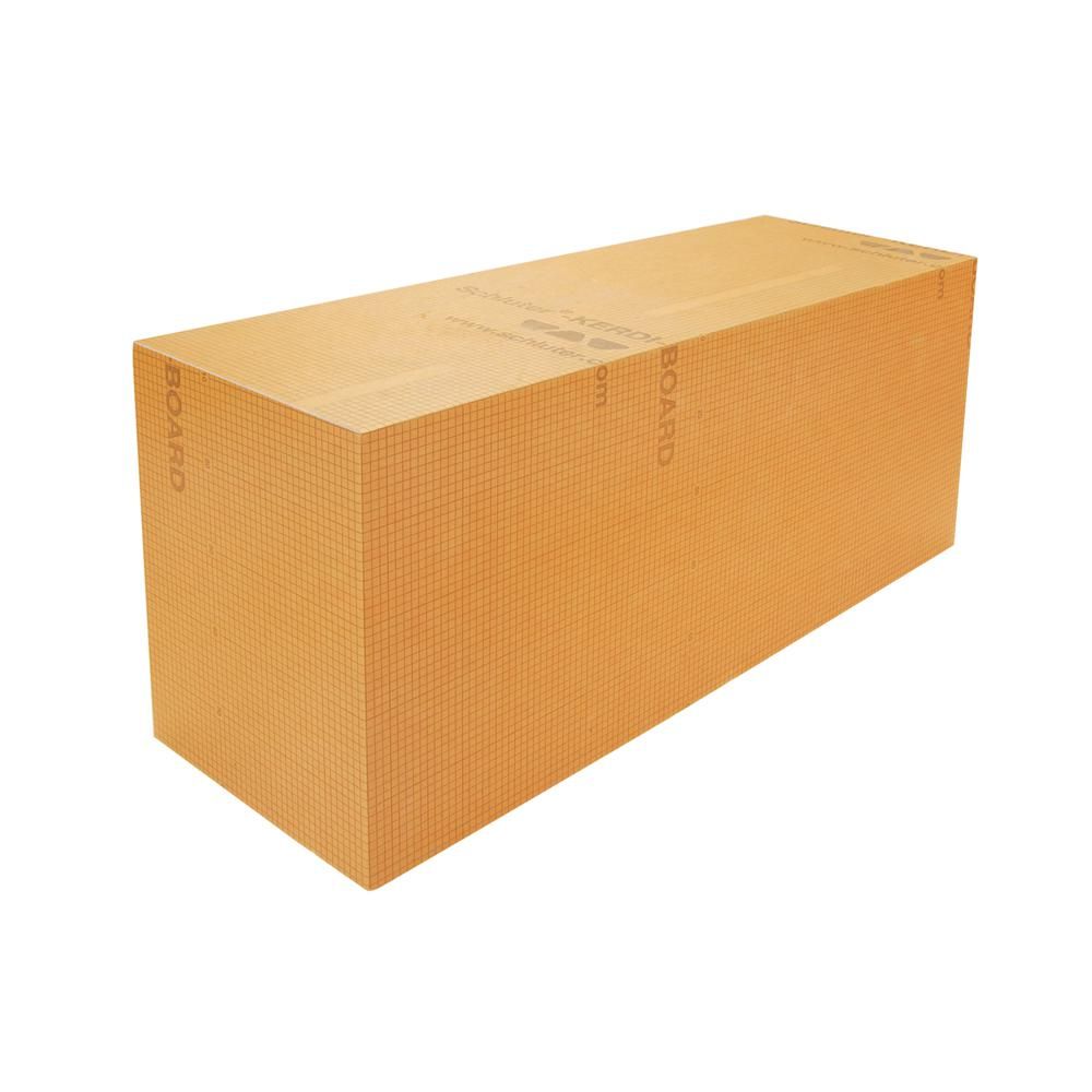 KERDI-BOARD-SB Banc de douche préfabriqué étanche rectangulaire 16" x 20" x 48"