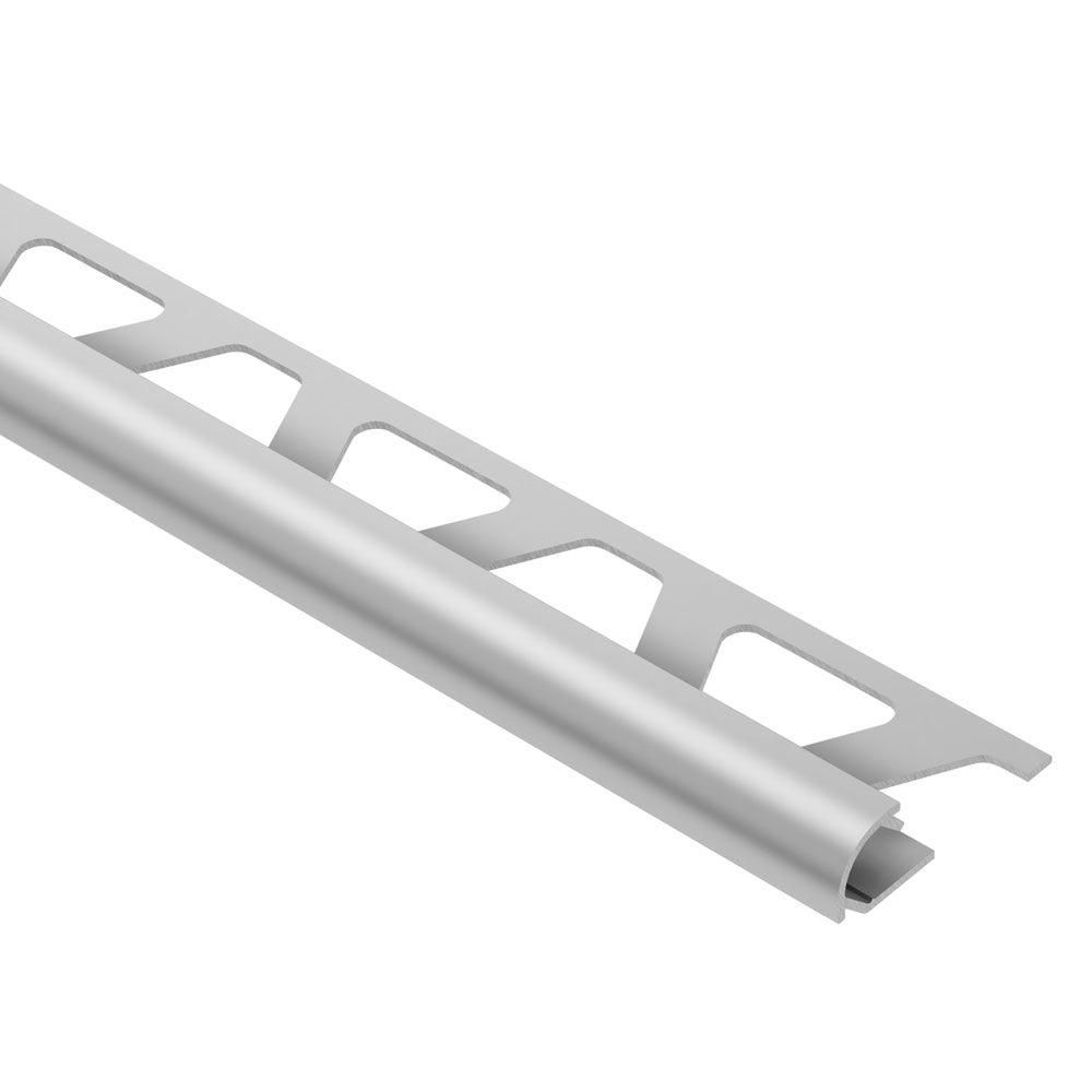 RONDEC Bullnose Edge Trim Anodized Aluminum Satin 3/8" (10 mm) x 8' 2-1/2"