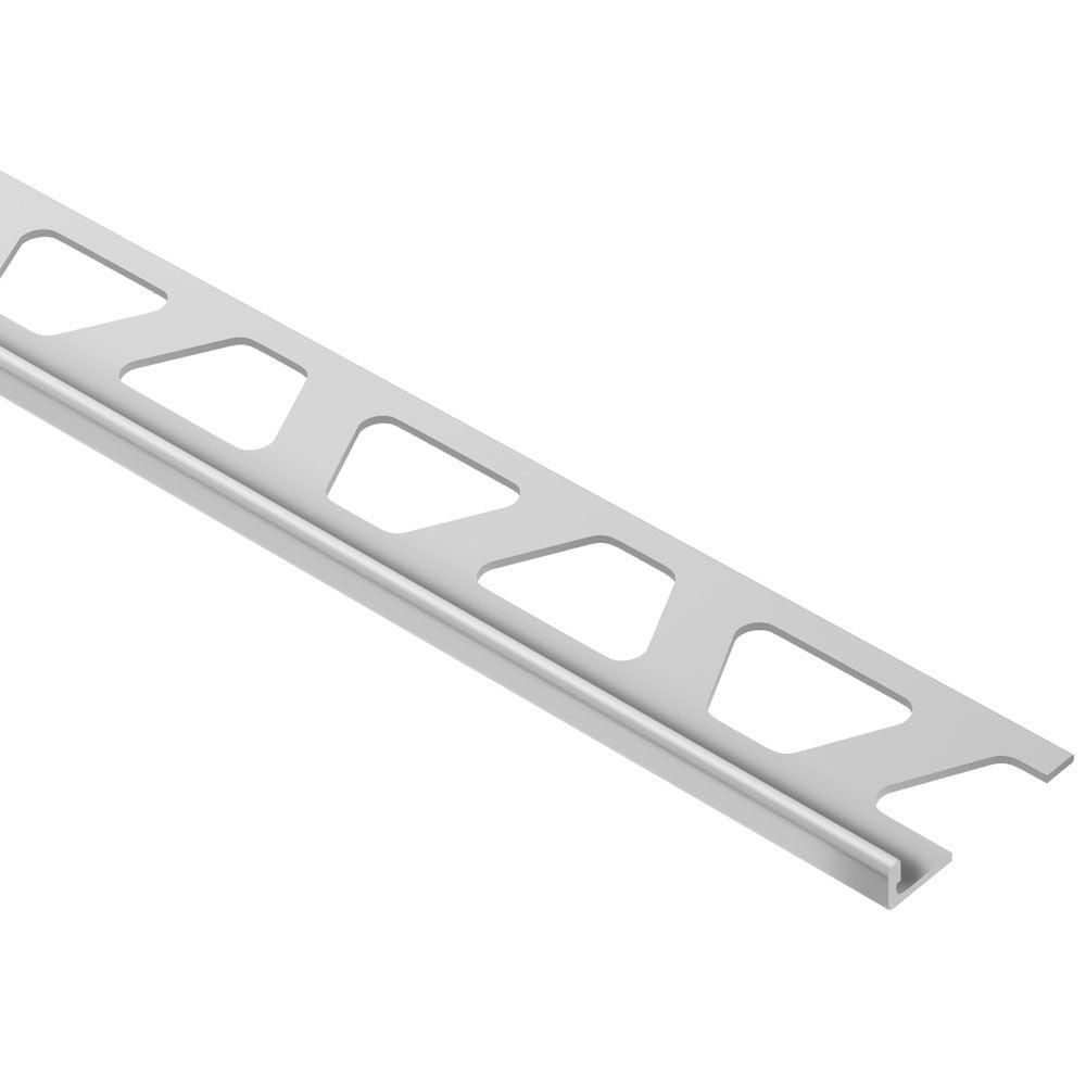 SCHIENE Floor/Wall Edge Profile with Minimum Reveal Anodized Aluminum Satin 1/8" (3 mm) x 8' 2-1/2"