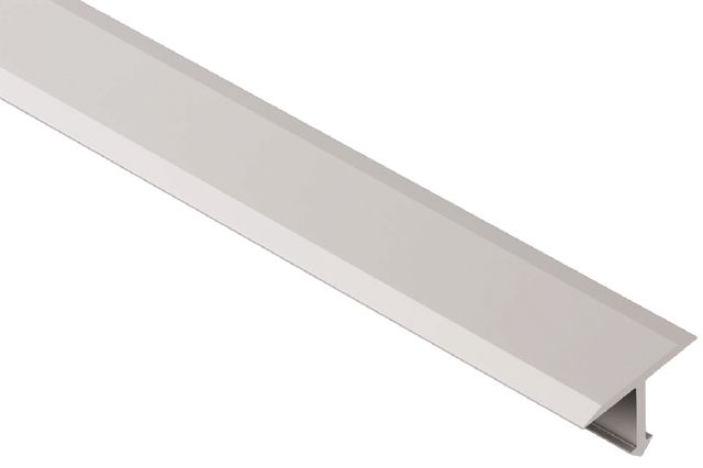 RENO-T Retrofit T-Shaped Edge Protection Profile Anodized Aluminum Satin 1" (25 mm) x 8' 2-1/2"