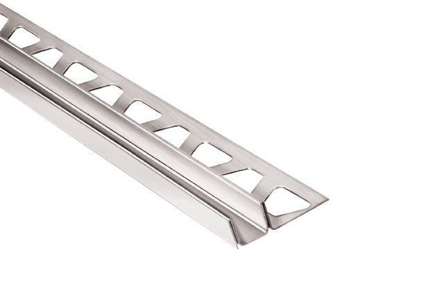 DECO-SG Decorative Edge-Protection Shadow Gap Brushed Stainless Steel (V2) 1/2" (12.5 mm) x 9/16" x 8' 2-1/2"