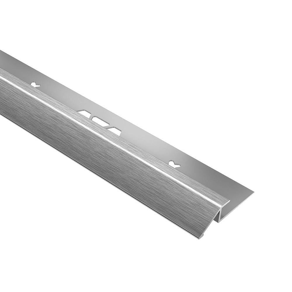 VINPRO-U Profilé réducteur pour revêtement de vinyle Aluminium anodisé Chrome brossé 5/32" (4 mm) x 8' 2-1/2"