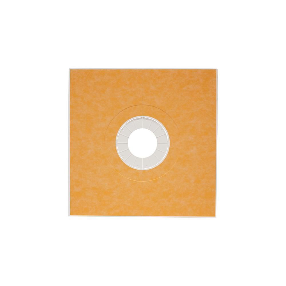 KERDI-SHOWER-TT Base de douche préfabriquée en pente avec position de sortie centrée 36" x 36"